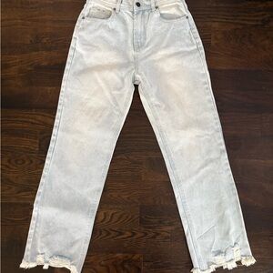 Wishlist Blue Straight Leg Jeans with Vintage Appeal